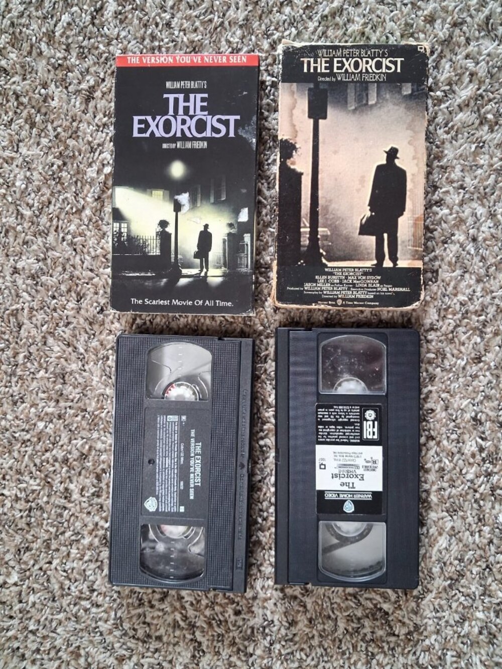 The Exorcist VHS Lot Original Warner Home Video + Version You’ve Never Seen Horr